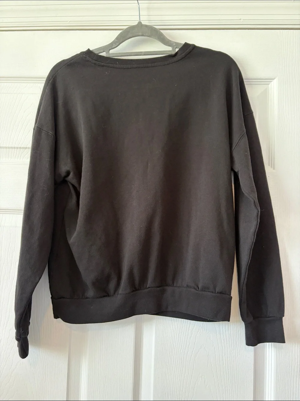 Freeze Vampurr Black Sweatshirt with Neon Yellow-Green Cat Eyes MEOW size large